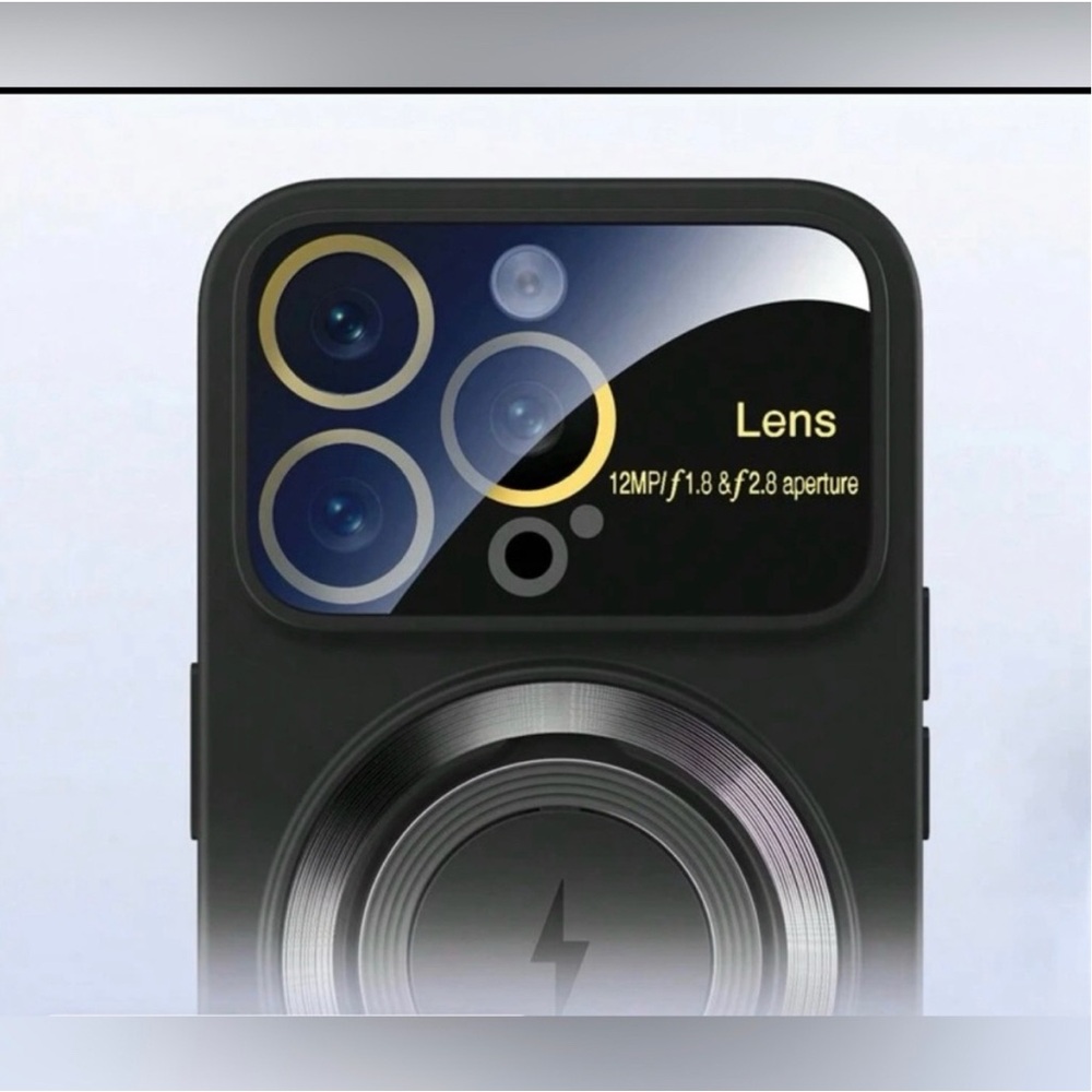 IPhone Case Silicone with Magnetic Ring New for  14 Pro Max Black - Picture 6 of 8